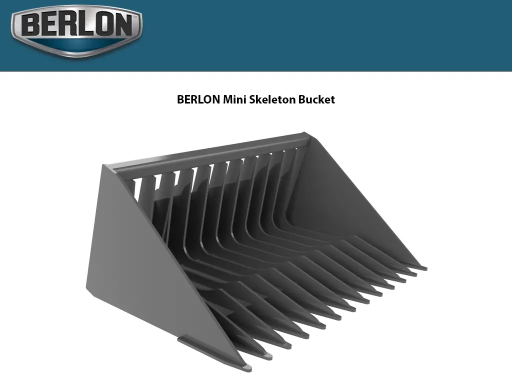 Berlon Skeleton Bucket For Mini Loaders 1