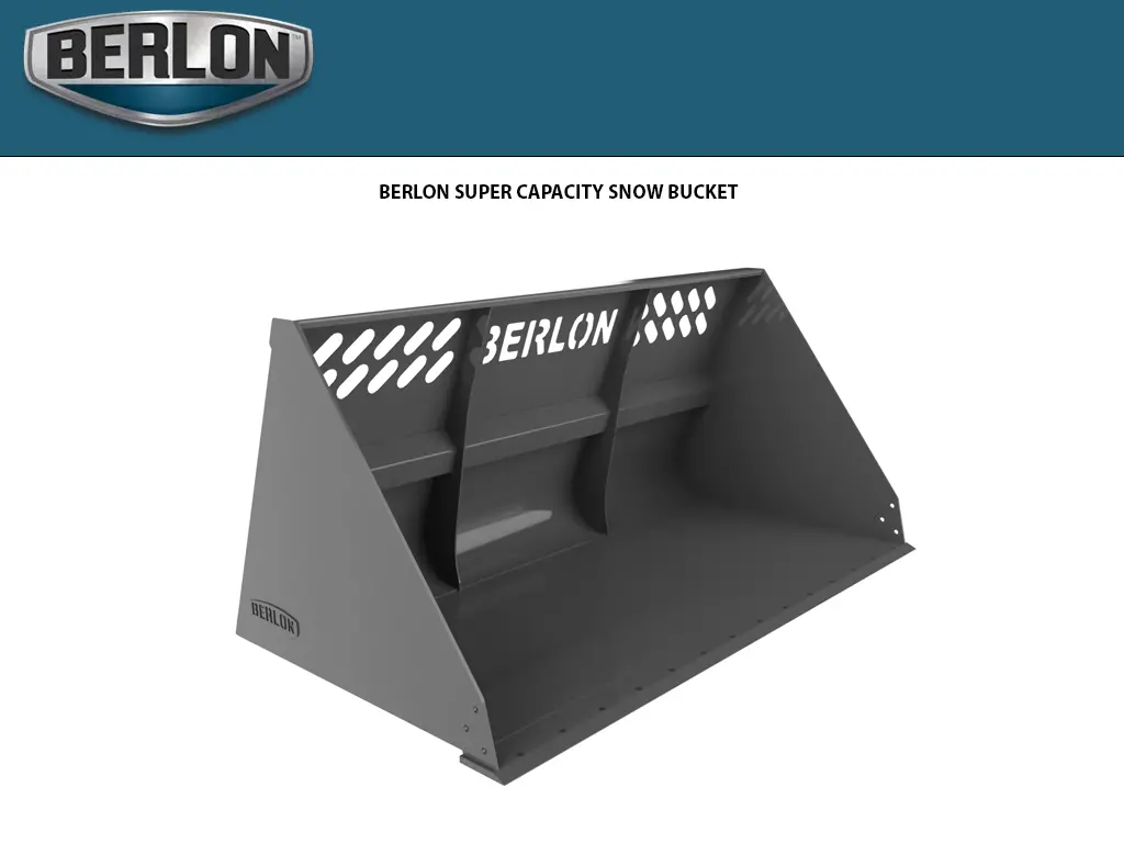 Berlon Hcsb Super Capacity Snow Buckets For Skid Steers 1