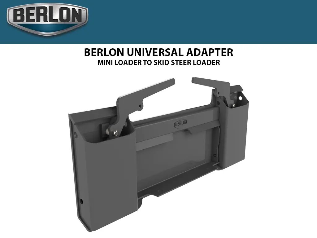 Berlon Universal Adapter Mini Loader To Skid Steer Loader 1