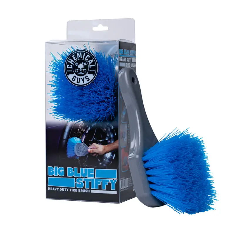 Chemical Guys Blue Stiffy Brush For Tires 1