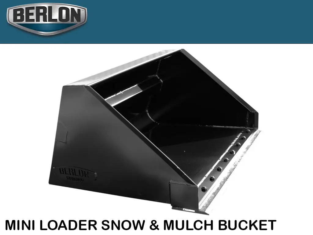 Berlon Snow Bucket For Mini Loader 1