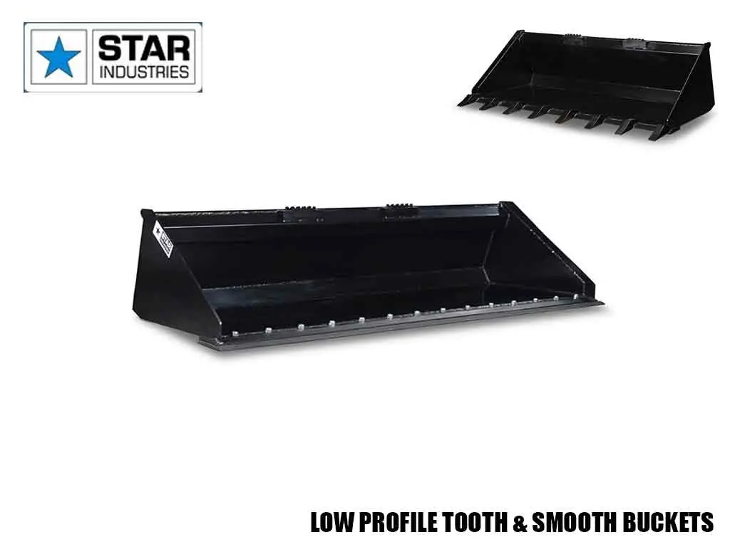 Star Heavy Duty Low Profile Skid Steer Buckets 1
