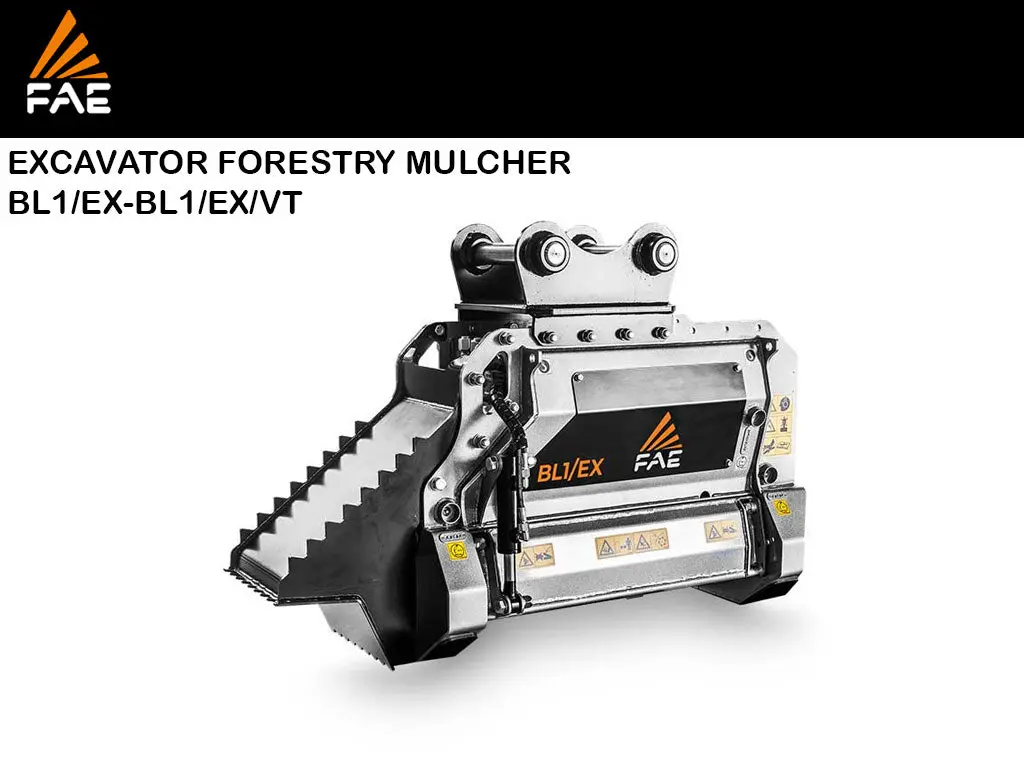 Fae Bl1/Ex-Bl1/Ex/Vt Forestry Mulcher  With Bite Limiter For Mini-Excavators, 8000 - 15000 Lbs. 1