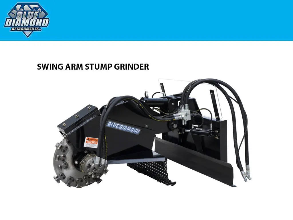 Blue Diamond Swing Arm Stump Grinder For Skid Steer 1