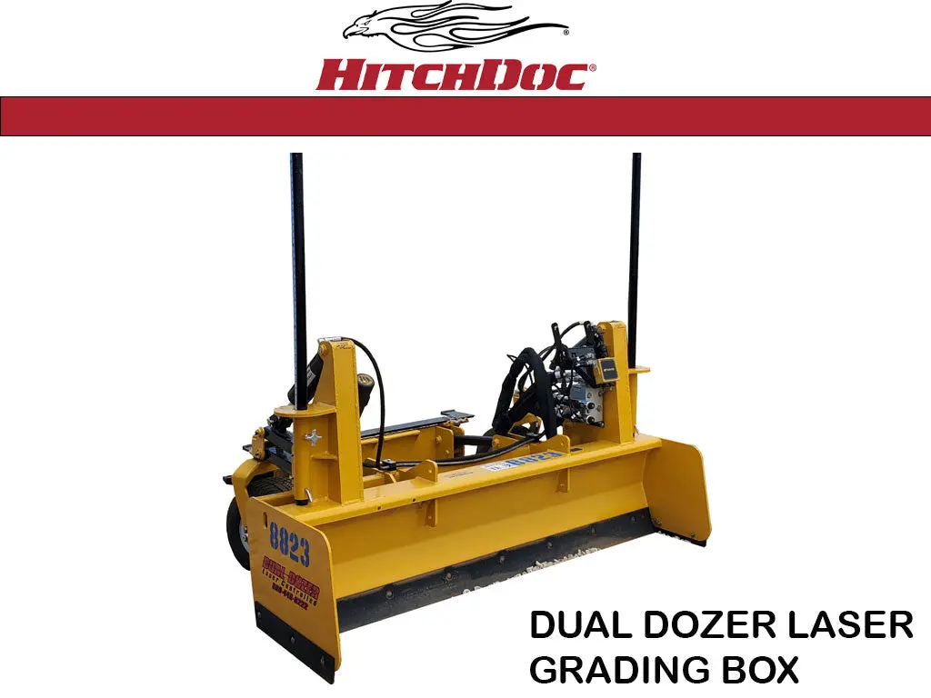 Hitchdoc Grading Box With Futtura Laser Control Equipment For Skid Steer Loaders 1