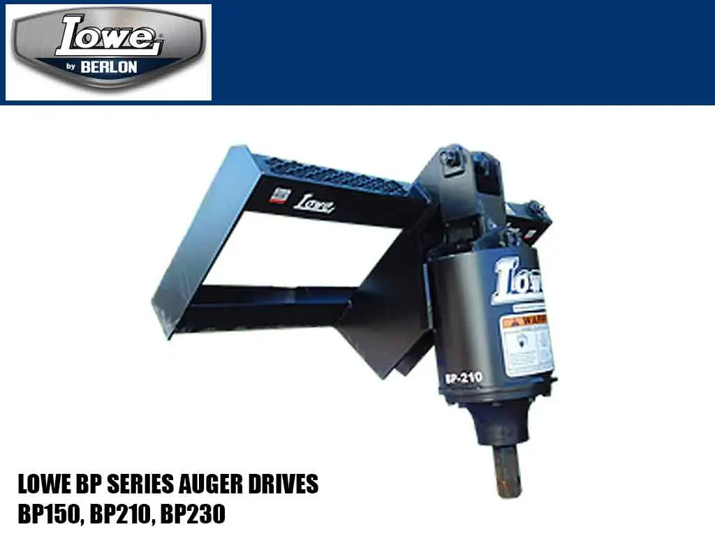 Berlon Lowe Bp Series Auger Drives For Skid Steer Loaders 1