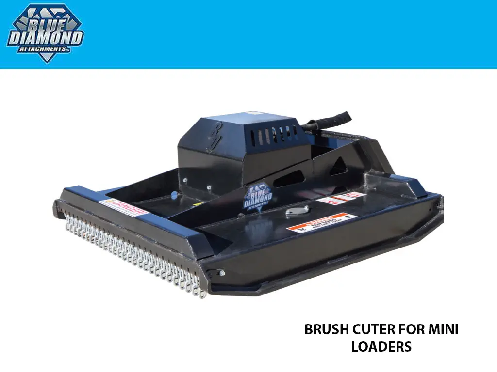 Blue Diamond Mini Series Brush Cutter For Mini Loaders 1
