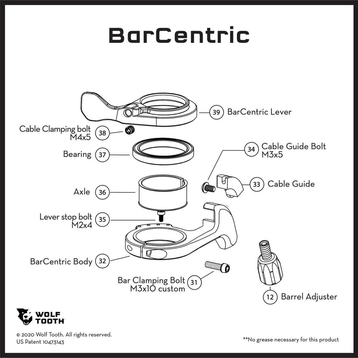 Barcentric Remote Replacement Parts 1