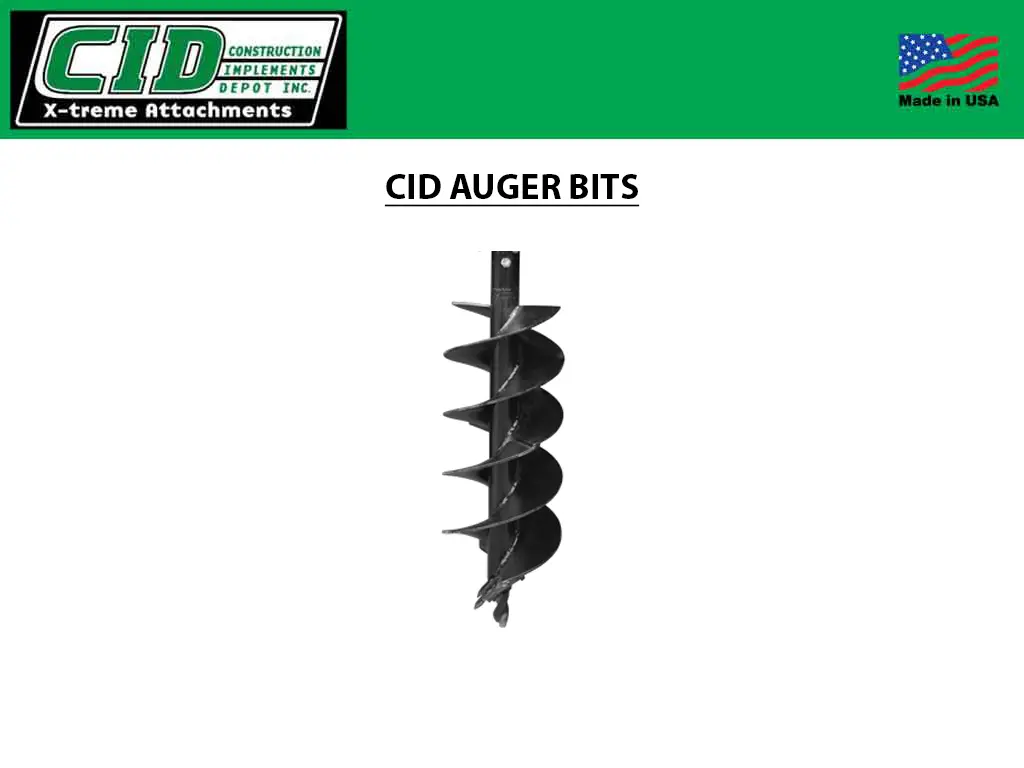 Cid Auger Bits For Skid Steer Auger Drives 1