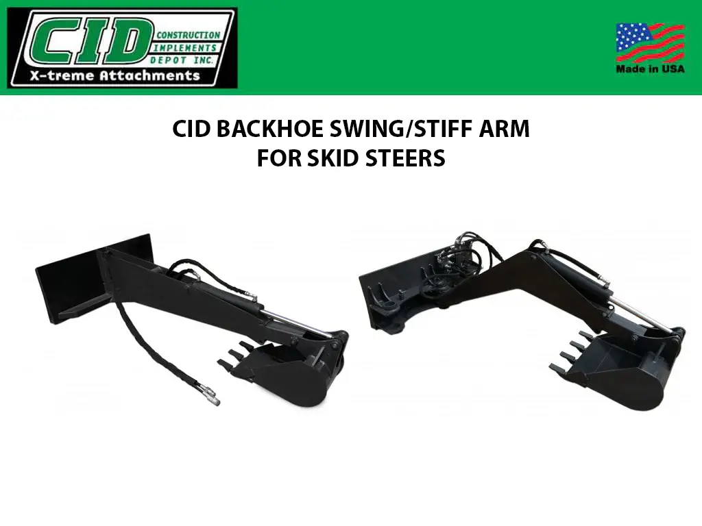 Cid Backhoe Stiff Arm / Swing Arm For Skid Steers 1