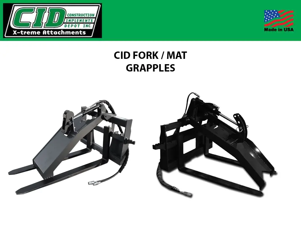 Cid Fork Grapple & Mat Grapple For Skid Steers 1