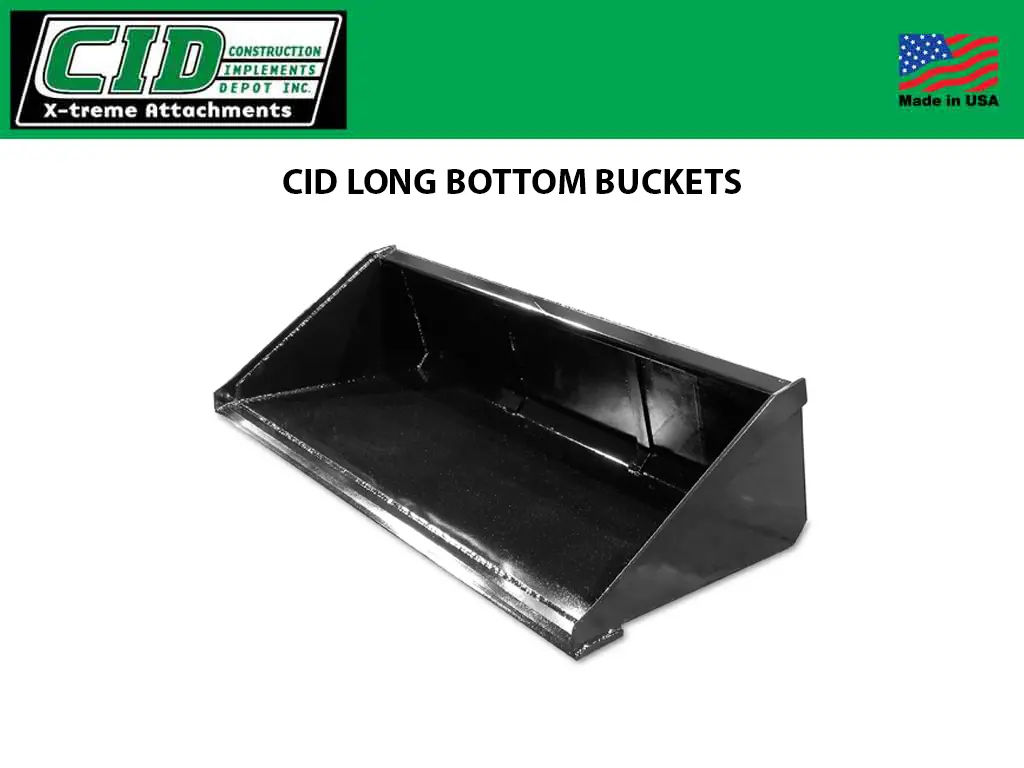 Cid Long Bottom Buckets For Skid Steers 1