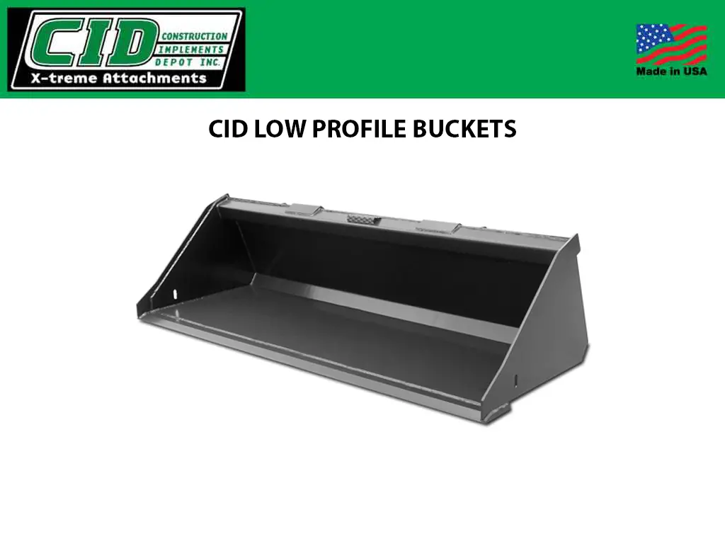 Cid Low Profile Buckets For Skid Steers 1