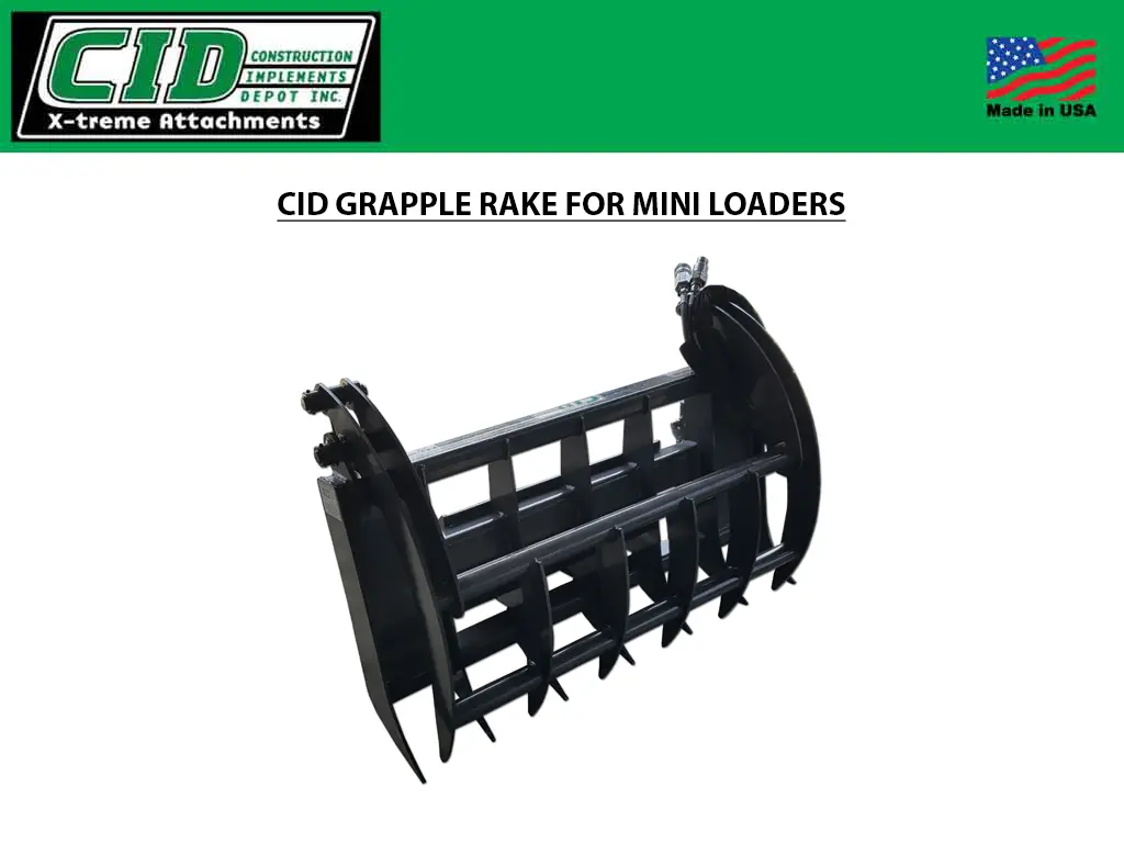 Cid Grapple Rakes For Mini Loaders 1