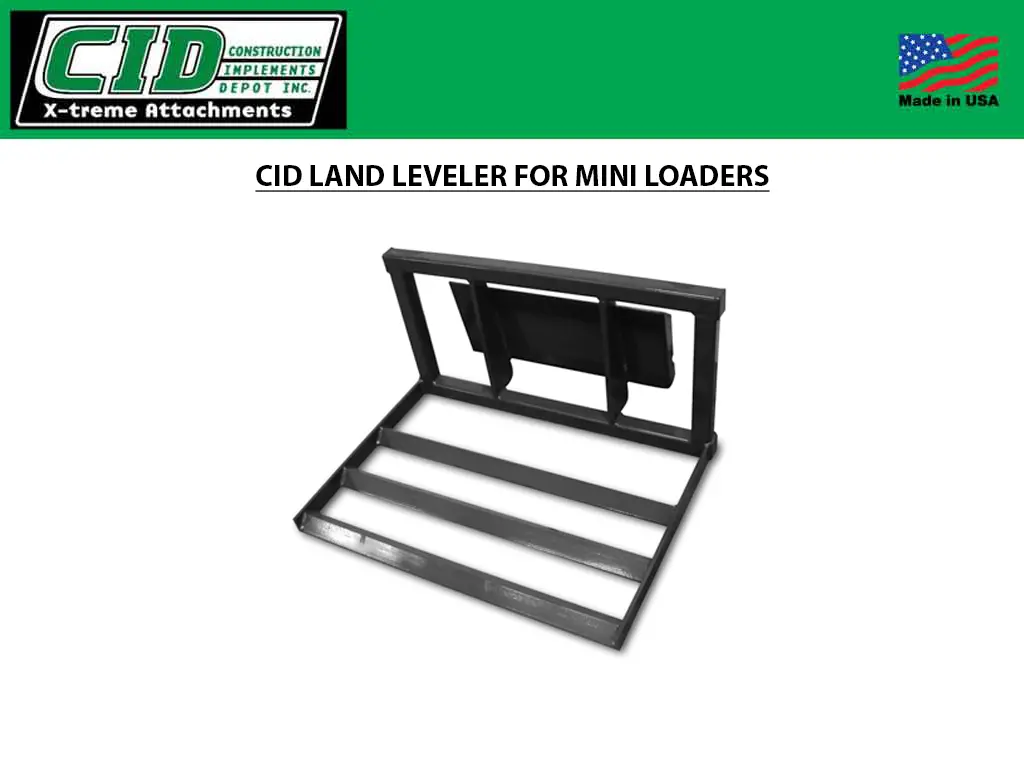 Cid Land Leveler For Mini Loaders 1