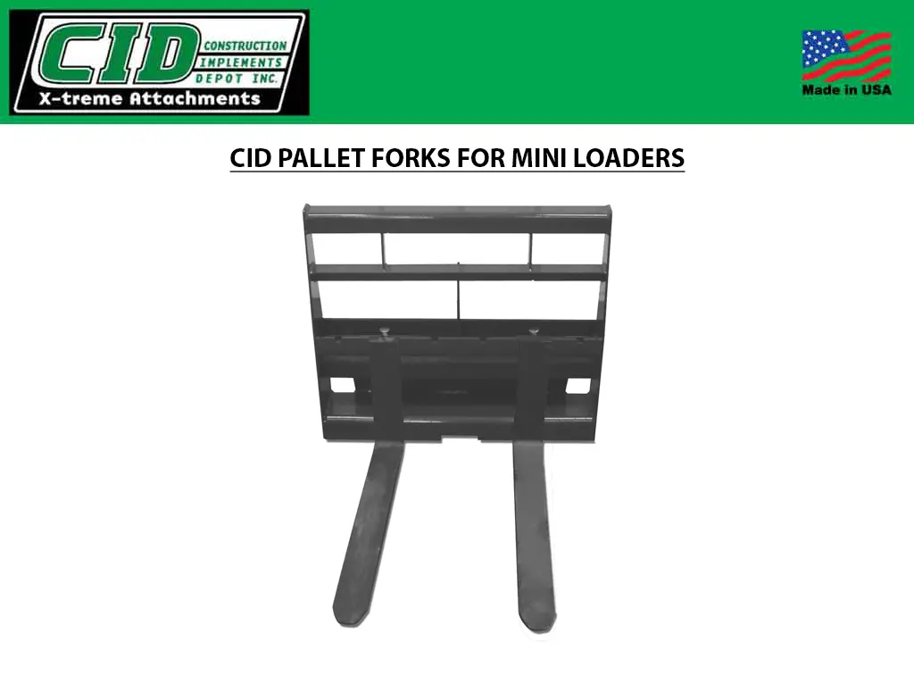 Cid Pallet Forks For Mini Loaders 1