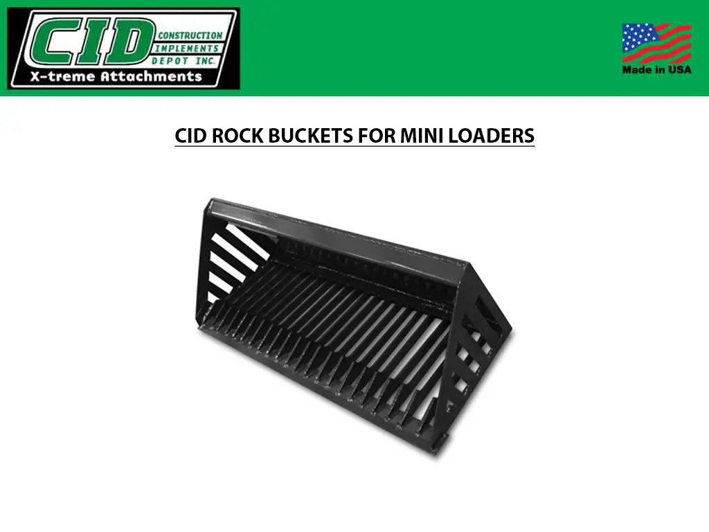 Cid Rock Buckets For Mini Loaders 1