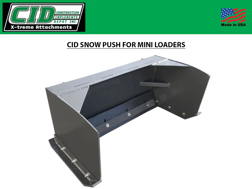 Cid Snow Pusher For Mini Loaders 1