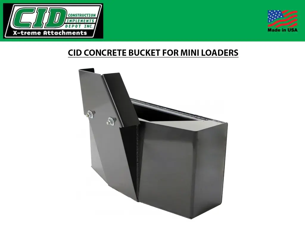Cid Concrete Buckets For Mini Loaders 1