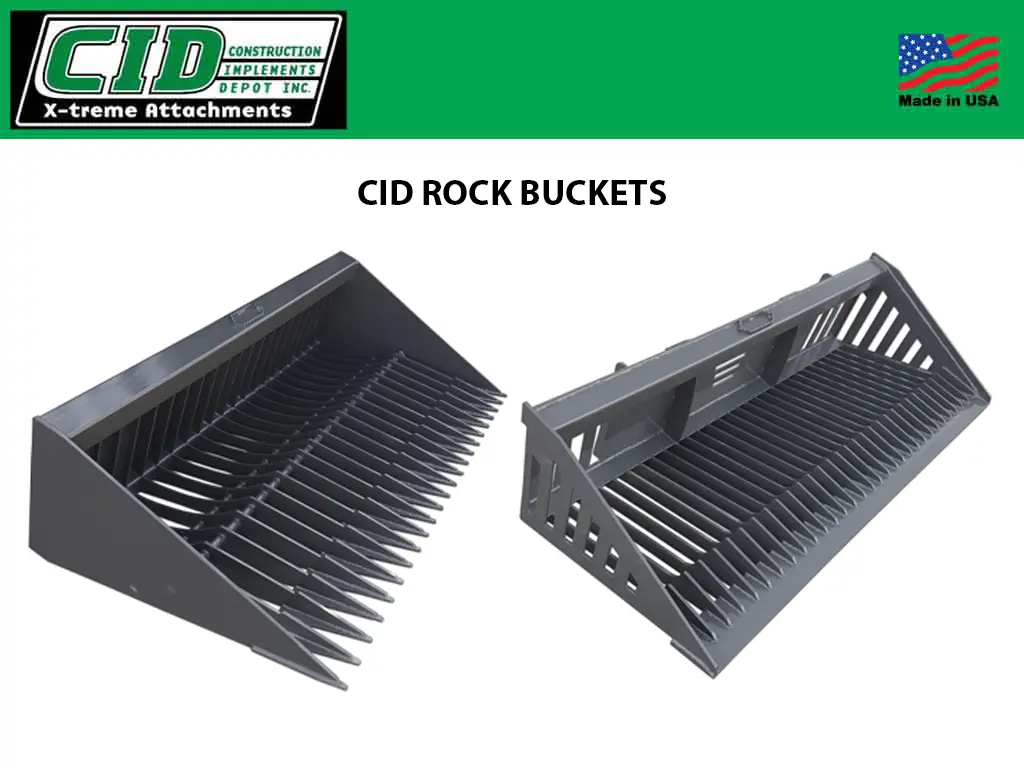 Cid Rock Buckets For Skid Steers 1