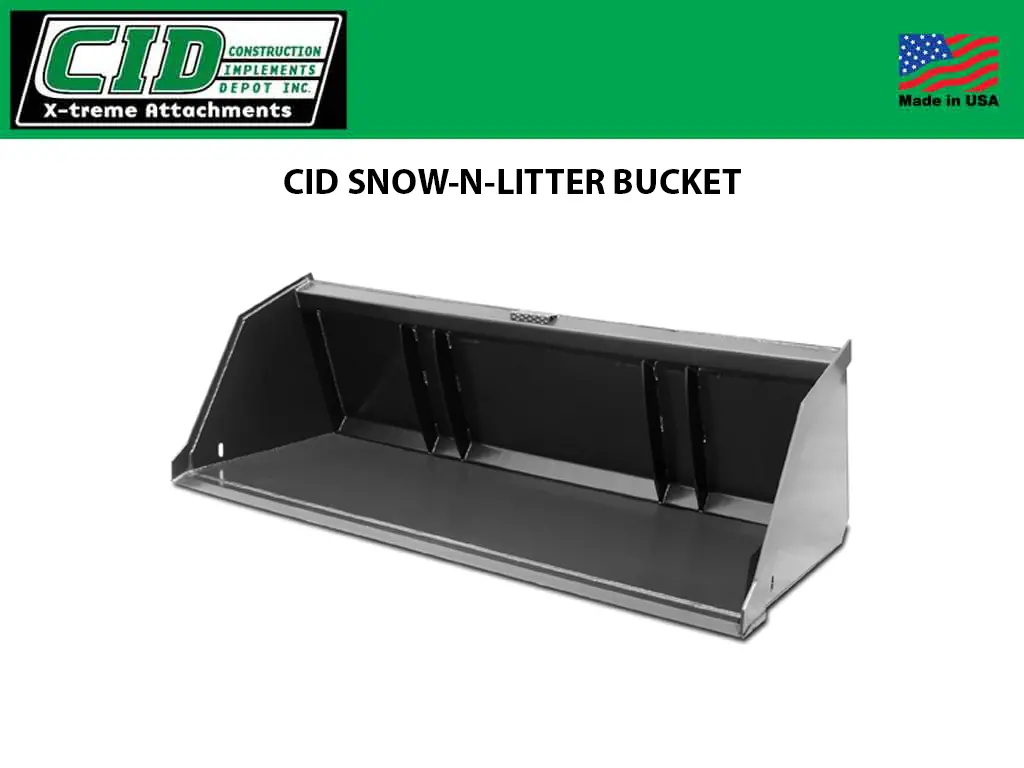 Cid Snow-N-Litter Buckets For Skid Steers 1