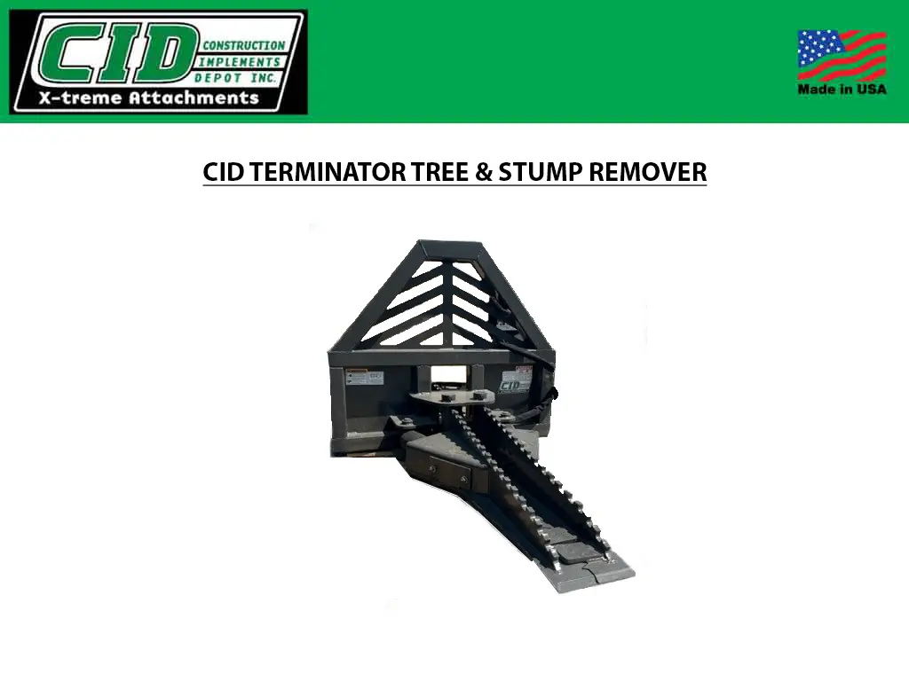 Cid Terminator Tree & Stump Remover For Skid Steers 1