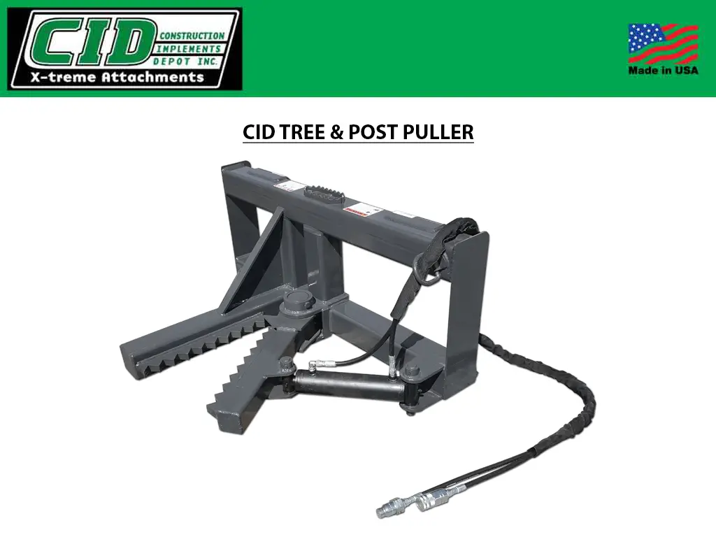 Cid Tree & Post Puller For Skid Steers 1