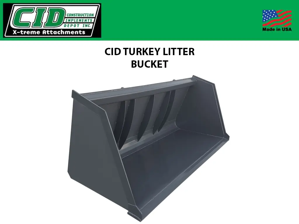 Cid Turkey Litter Buckets For Skid Steers 1