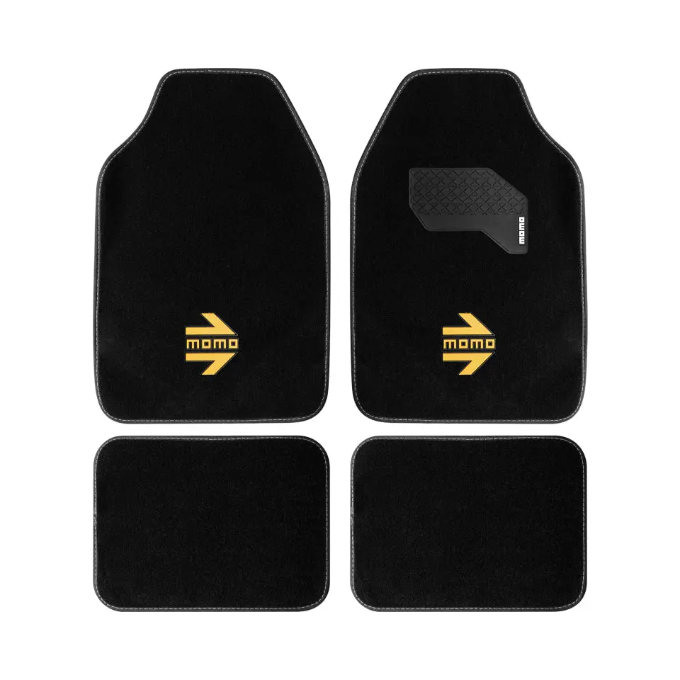 Momo Universal Car Floor Mat Arrow Black/Yellow 1