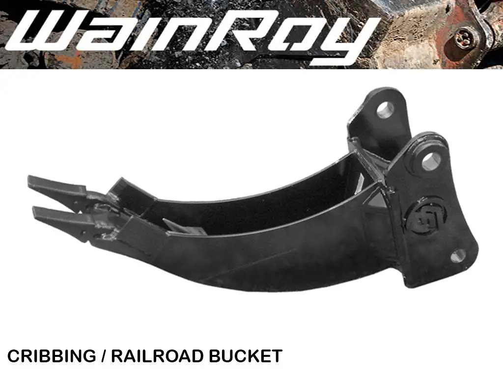 Wain Roy Railroad / Cribbing Buckets For Backhoe Loaders 1