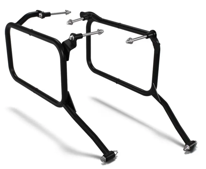 Black Adventure Pannier Rails For Himalayan 450 1