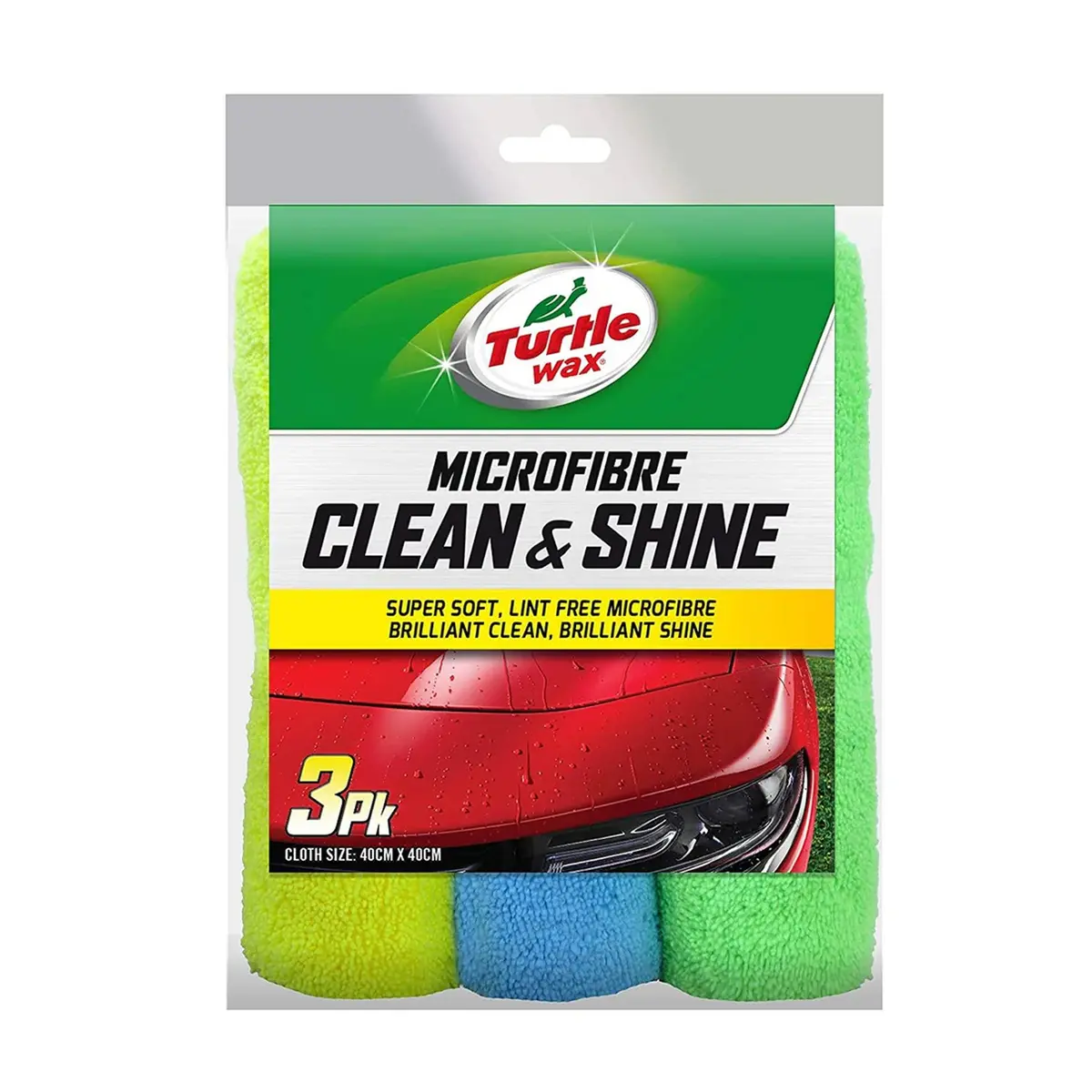 Turtle Wax Microfiber Clean & Shine 3Pcs/Pk 1