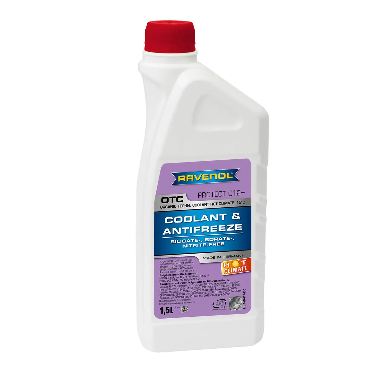 Ravenol Radiator Coolant Otc Hot Climate Antifreeze 1.5 Liter 1
