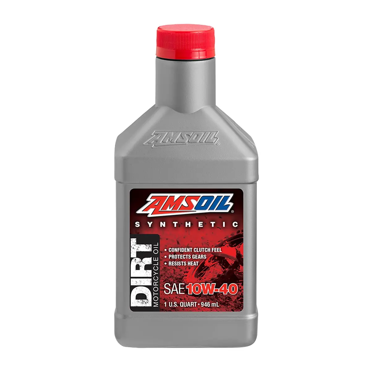 Amsoil 100% Synthetic Dirt Bike Motorcycle Oil 10W40 1 Quart 1