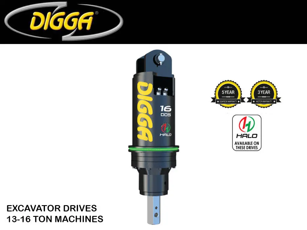 Digga Two Speed Auger Drives For Excavators, 28700 - 35300 Lbs. Machines (13-16 Ton) 1