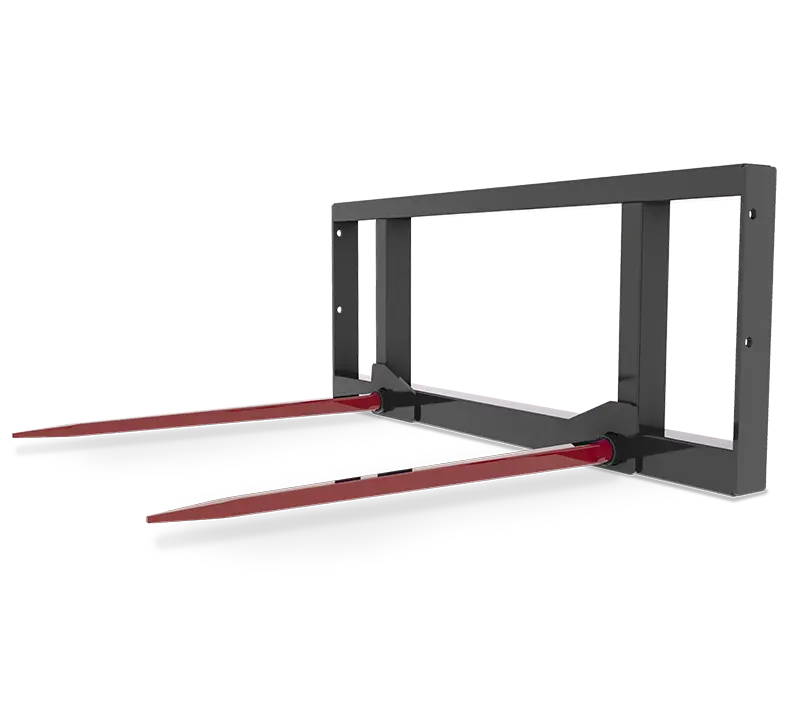 Hla Double Prong Bale Spear For Skid Steer 1