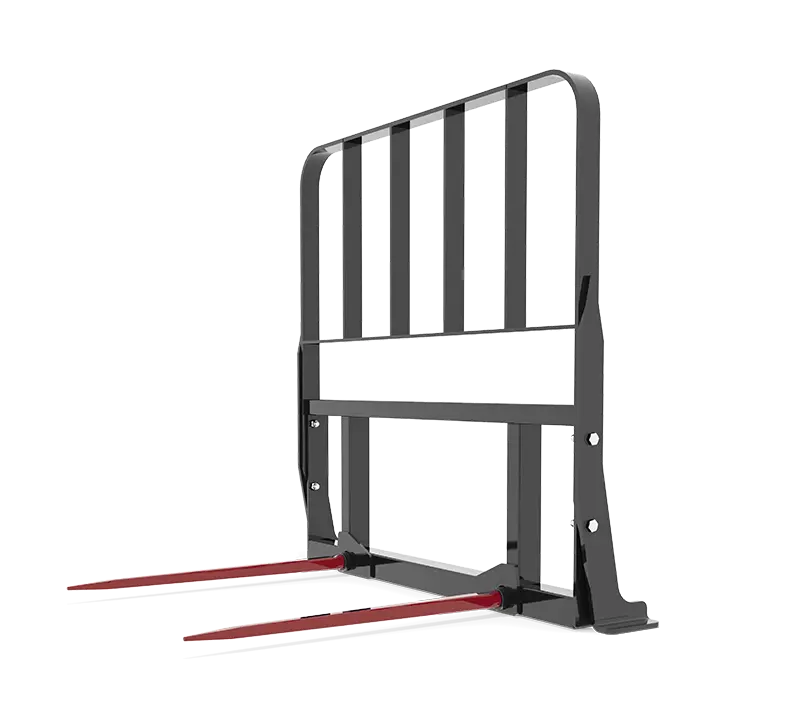 Hla Double Prong Bale Spear With Guard For Tractors 1