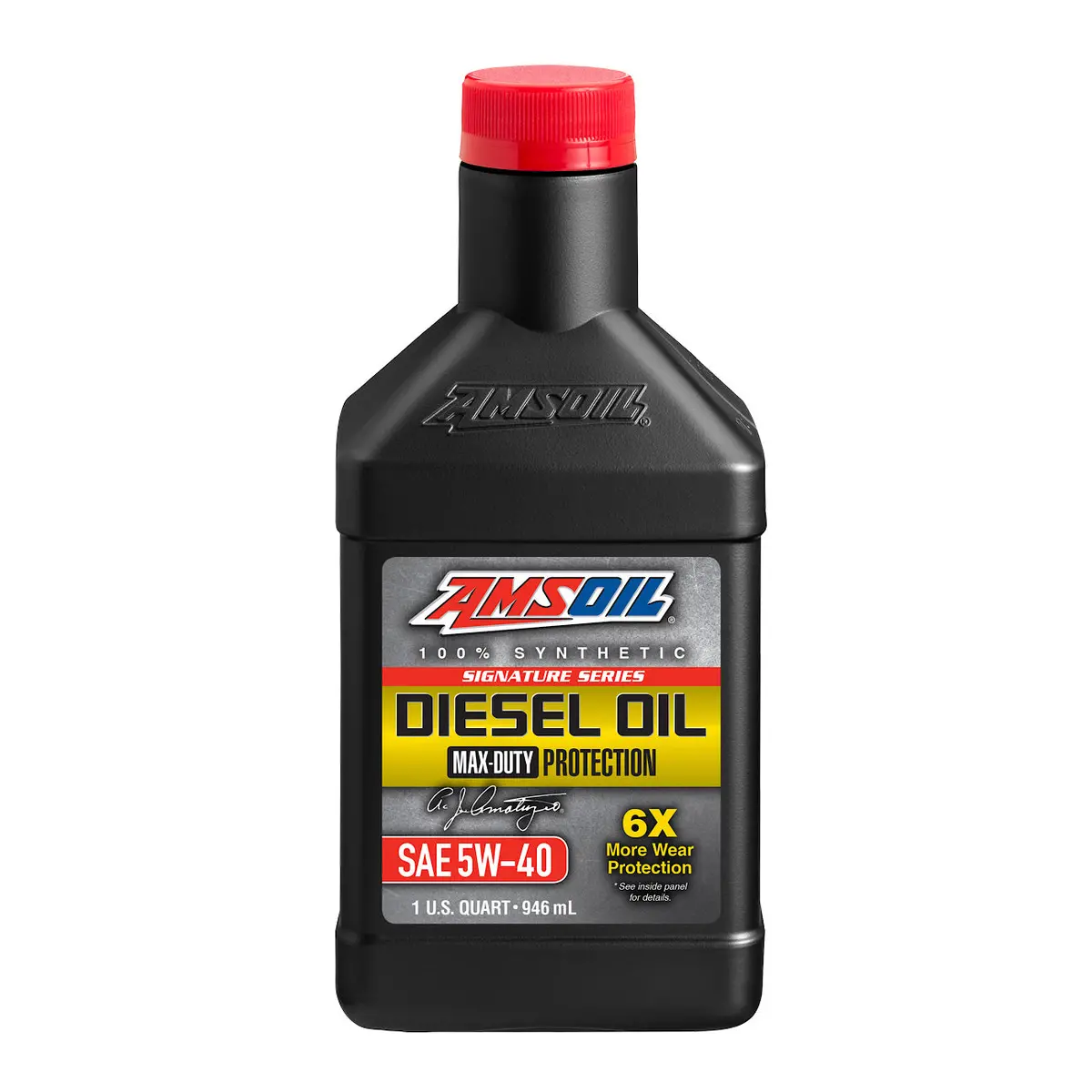 Amsoil 100% Synthetic Signature Series Diesel Oil Max Duty 5W40 1 Quart 1