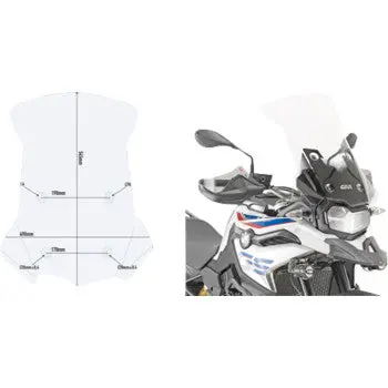 Givi Windshield Bmw F850/750Gs Clear 1