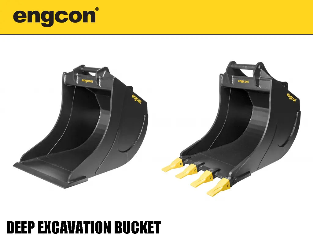 Engcon Deep Excavation Buckets For Excavators With S Type Coupler 1