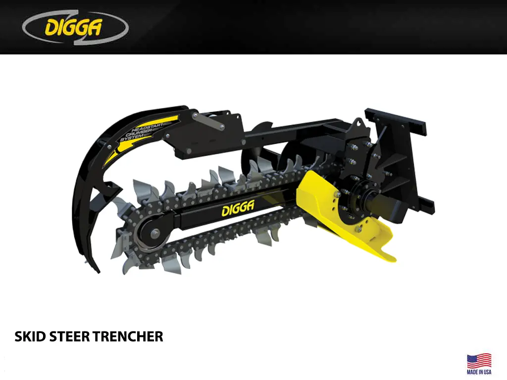 Digga Bigfoot Trencher For Skid Steers (16-30 Gpm) 1