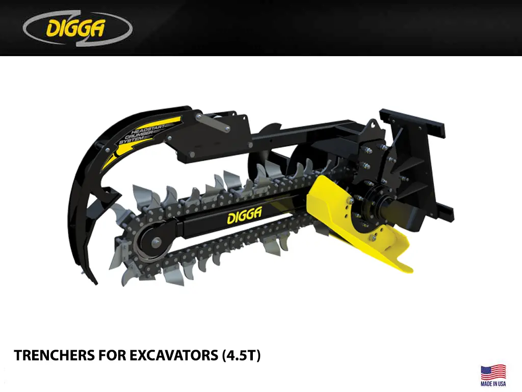Digga Bigfoot Trencher For Excavators Up To 4.5T (4Ft) 1