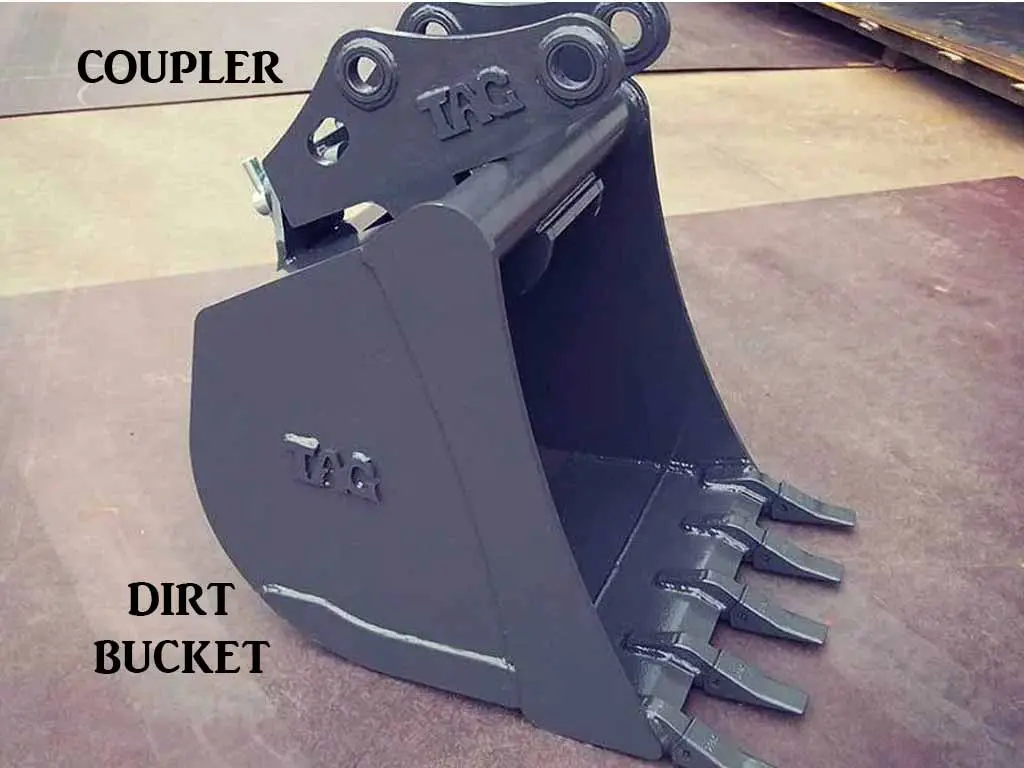 Tag Xls Dirt Buckets With 1.75" T-Pin For 12,000 - 16,000 Lbs. Excavators (Wain Roy Xls 1/4 Yard) 3