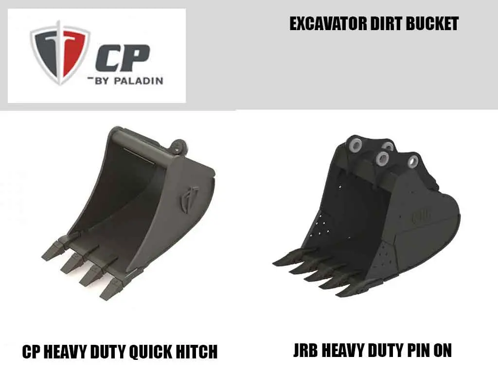 Paladin / Cp Dirt Buckets For 2 Metric Ton Class Excavators 1