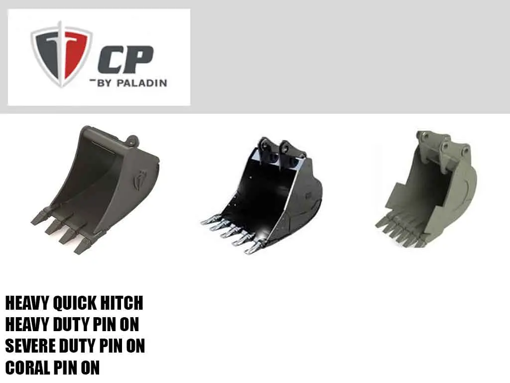 Paladin / Cp Dirt Buckets For 13'-17" Backhoe Loaders 1