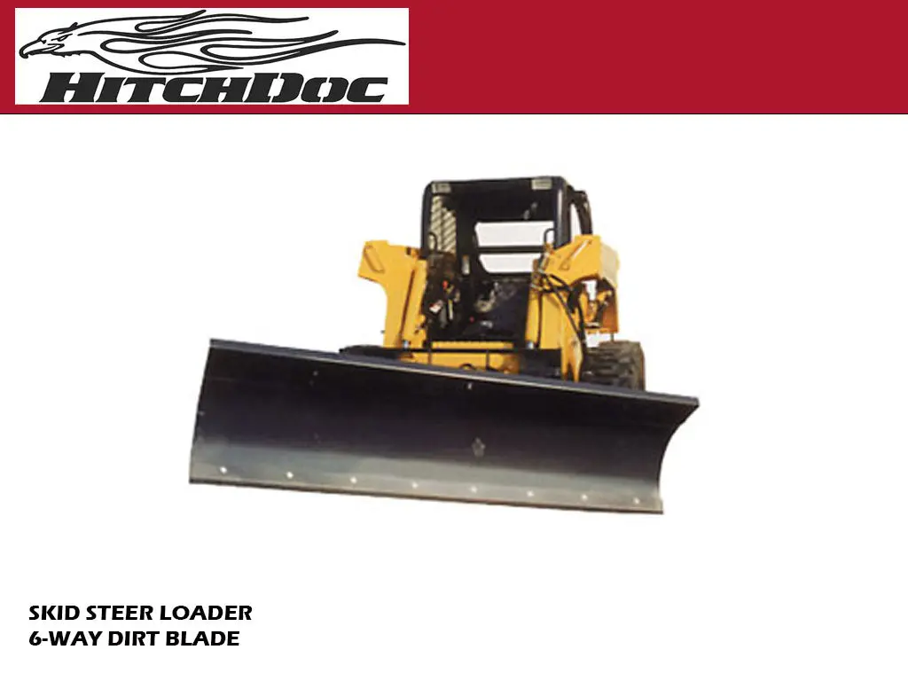 Hitchdoc 6-Way Blade For Skid Steer 1
