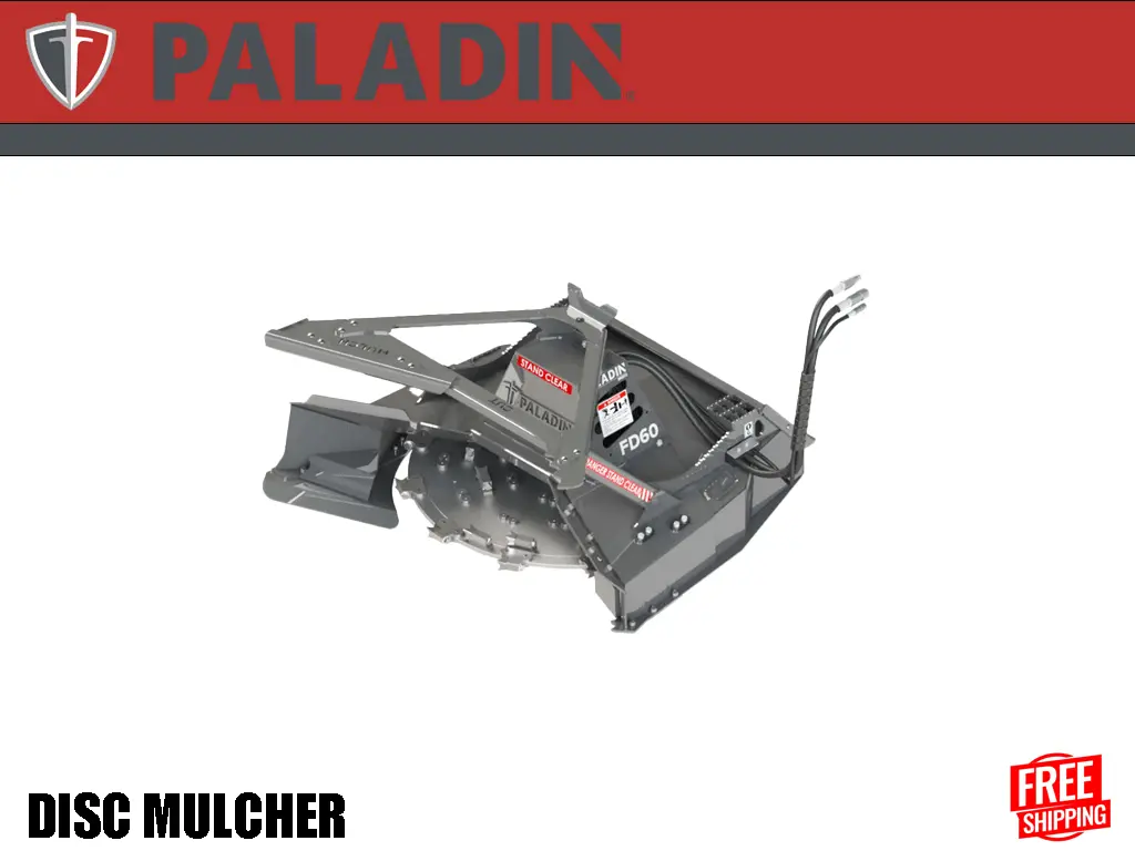 Paladin Fd60 High-Flow Forestry Disk Mulcher For Skid Steer 1