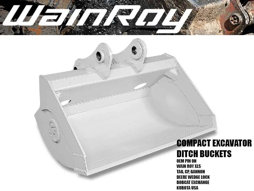Wain Roy Ditch Buckets For Excavators 4500 To 9000 Lbs. 1