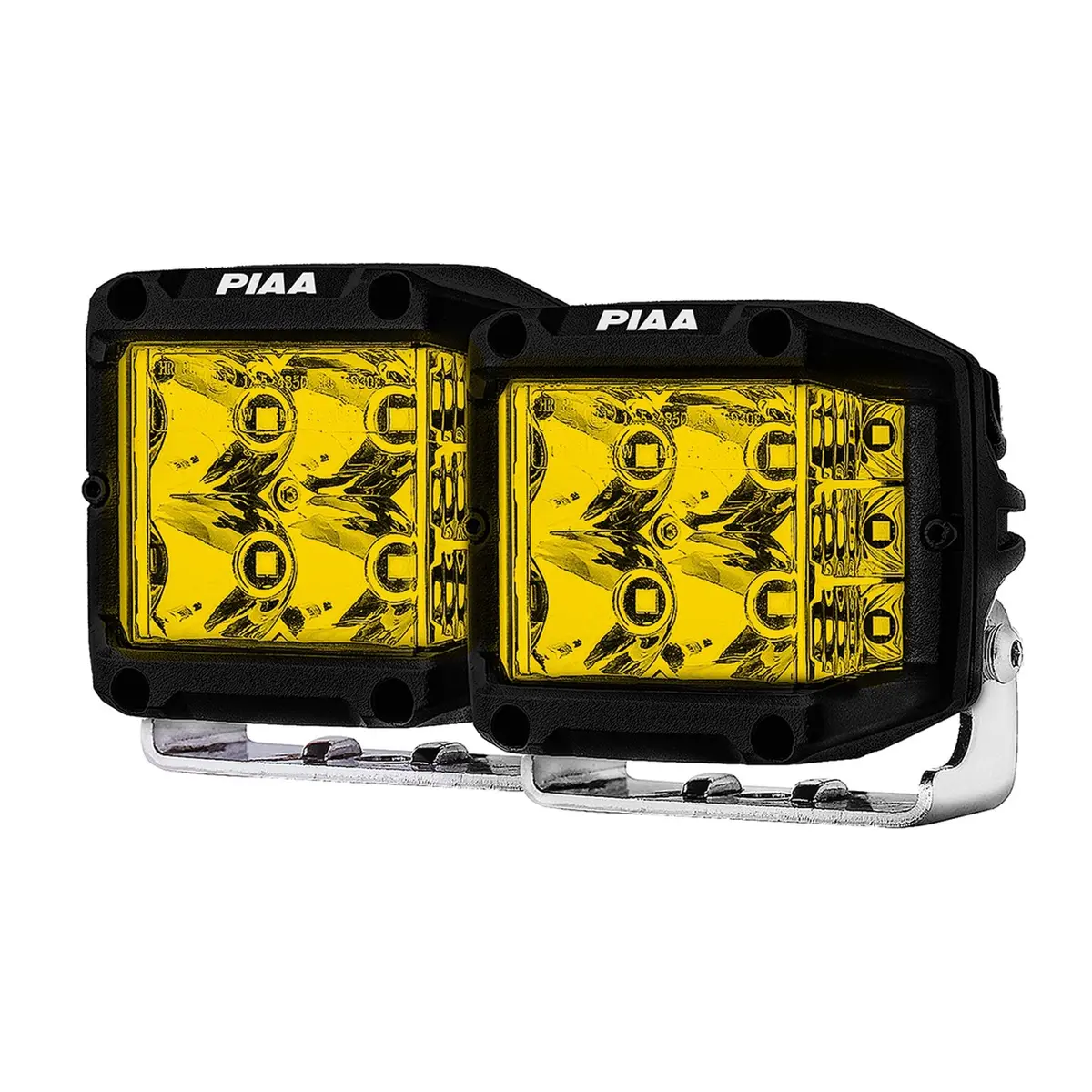 Piaa Led Cube Quad Edge Wide-Angle Driving Ion Yellow 12V, 24W 4" 1