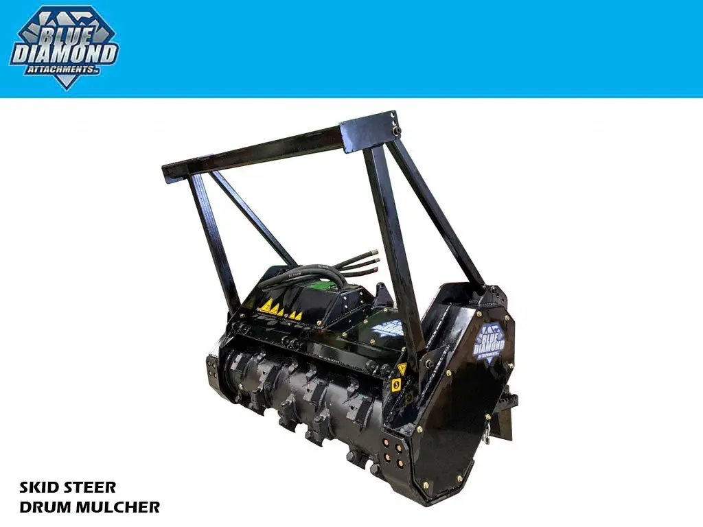 Blue Diamond Drum Mulcher For Skid Steer Loaders 1